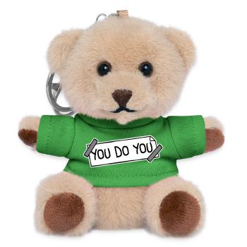 You Do You Funny Self-Confidence Freedom Logo - Teddy Keyring - green - Front