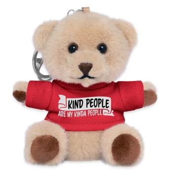 Kind People Are My Kinda People Freundlichkeit - Teddy Schlüsselanhänger - Rot - Vorne