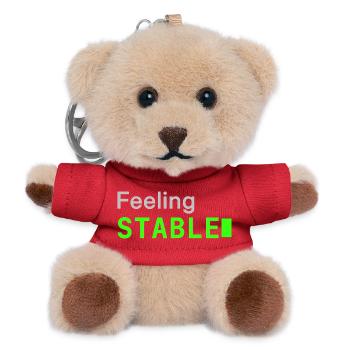 Feeling Stable | Developer mood - Teddy Schlüsselanhänger - Rot - Vorne