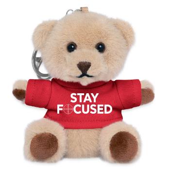 Stay Focused: Target Style - Teddy Keyring - red - Front