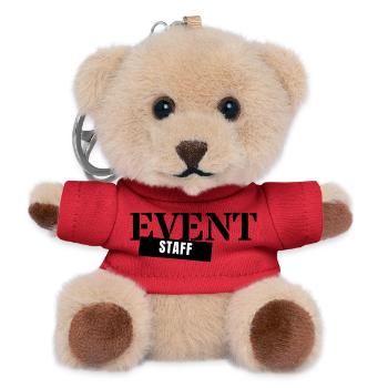 Event Staff - Crew Personnel Event Team - Teddy Keyring - red - Front