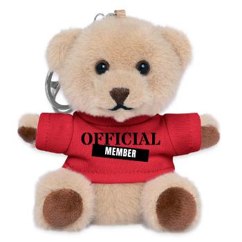 Official Member - Crew Team Club Mitglied Event - Teddy Schlüsselanhänger - Rot - Vorne