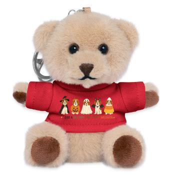 Brittany Halloween-Crew - Teddy Schlüsselanhänger - Rot - Vorne