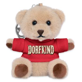 Dorfkind Retro Typografie im Western-Stil - Teddy Schlüsselanhänger - Rot - Vorne