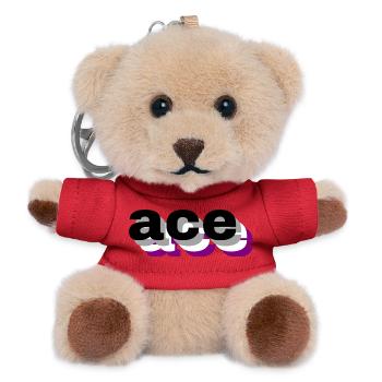 3D-asexuell - Teddy Schlüsselanhänger - Rot - Vorne
