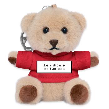 Le ridicule ne tue pas - Porte-clés ourson - rouge - Devant