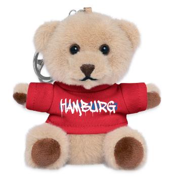 Hamburg - Teddy Schlüsselanhänger - Rot - Vorne