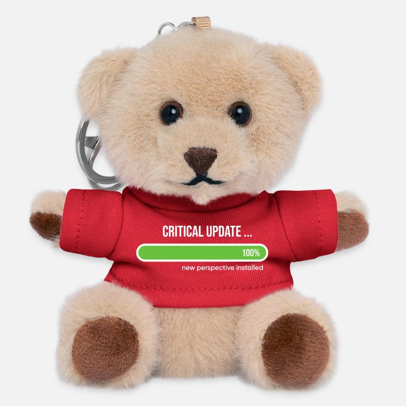 Critical Update New Perspective Installed - Teddy Keyring - red