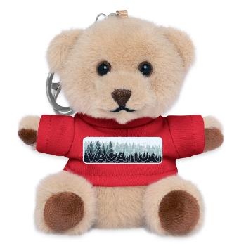 Winter Adventure Hiking In Wilderness Nature - Teddy Keyring - red - Front