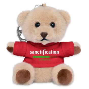 Sanctification - Heiligung - loading - christlich - Teddy Schlüsselanhänger - Rot - Vorne
