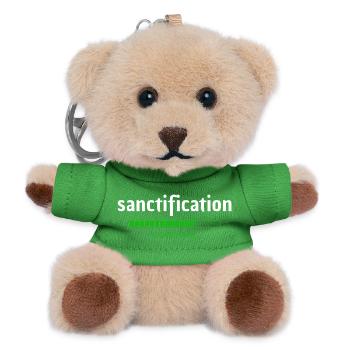 Sanctification - Heiligung - loading - christlich - Teddy Keyring - green - Front