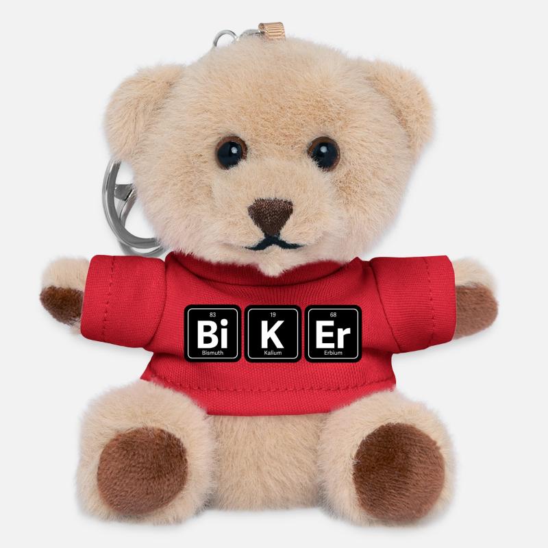 Bi K Er Biker - Teddy Schlüsselanhänger - Rot