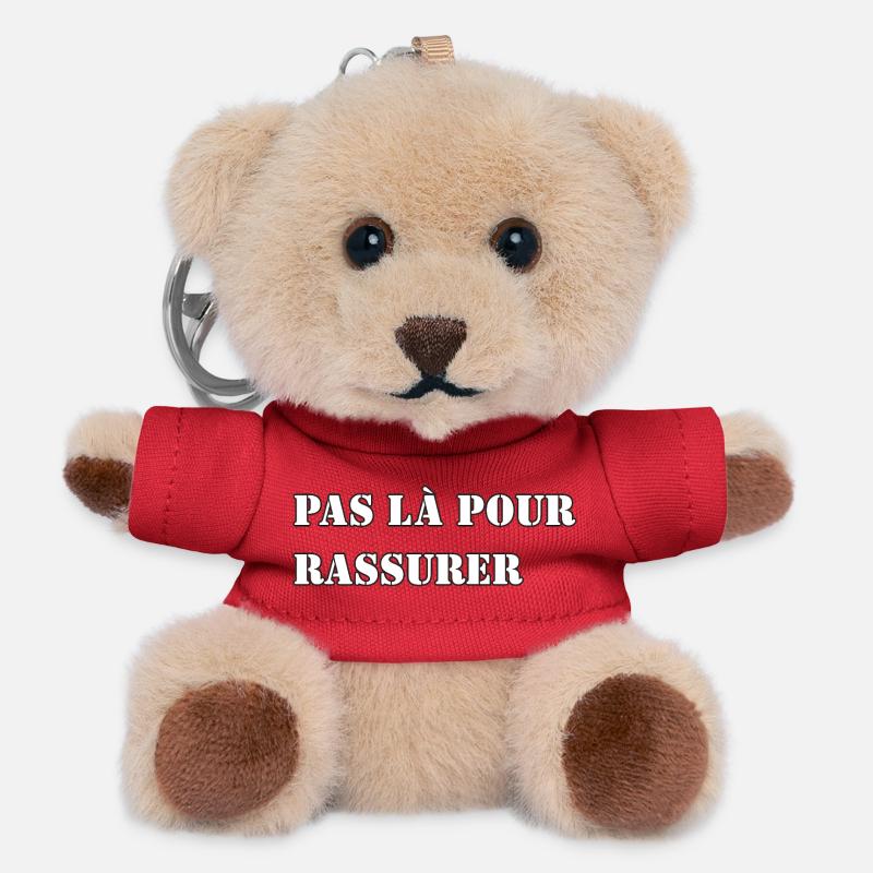 Not there to reassure - Teddy Keyring - red