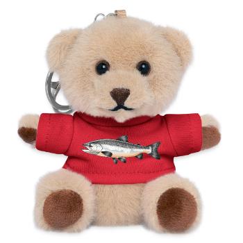 Lachse Lachs - Teddy Schlüsselanhänger - Rot - Vorne