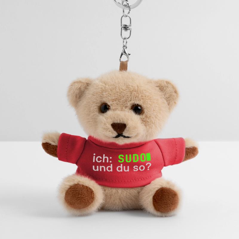 ich: SUDO und du so? Linux Spruch - Programmierer Teddy Schlüsselanhänger