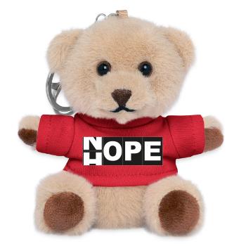 Hope Non - Porte-clés ourson - rouge - Devant