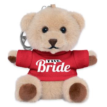 The Bride! - Teddy Keyring - red - Front