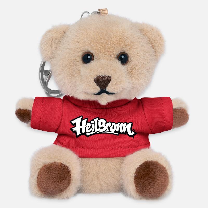 Heilbronn Graffiti Logo Tee - Teddy Keyring - red