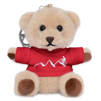 Fahrrad Radsport Berge Mountainbike - Teddy Schlüsselanhänger - Rot - Vorne