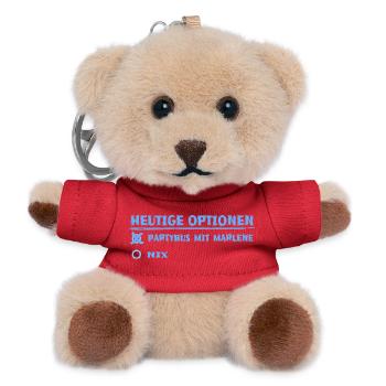 Party Marlene - Teddy Schlüsselanhänger - Rot - Vorne