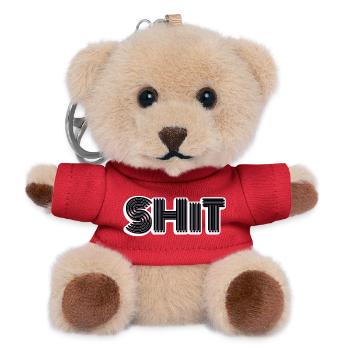Scheiße - Teddy Schlüsselanhänger - Rot - Vorne