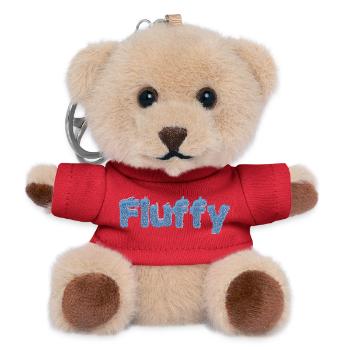 Fluffy - Teddy Schlüsselanhänger - Rot - Vorne