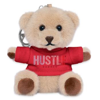 Hustle Striped Gradient - Teddy Keyring - red - Front