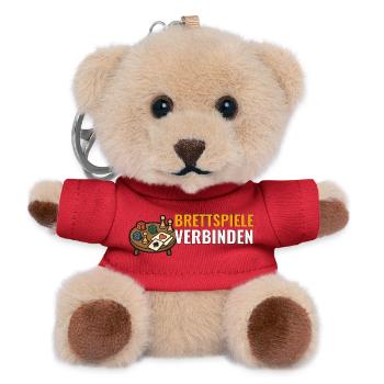 Brettspiele verbinden. - Teddy Schlüsselanhänger - Rot - Vorne