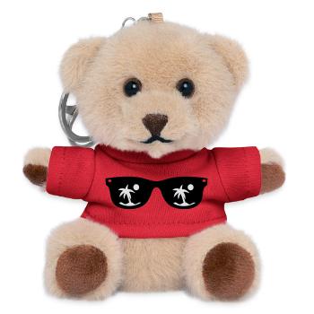 Lunettes de soleil - Porte-clés ourson - rouge - Devant