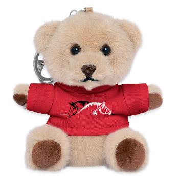 Pferde, Ponys, Tiere, Hengst, animal - Teddy Schlüsselanhänger - Rot - Vorne