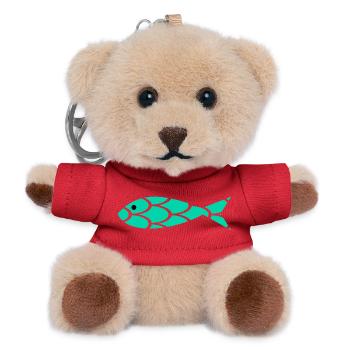 SARDINE. FISH. APRIL FOOL. EASTER. SEA - Teddy Keyring - red - Front