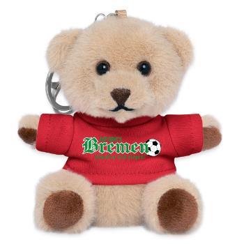 Bremen kämpfen und siegen - Teddy Schlüsselanhänger - Rot - Vorne