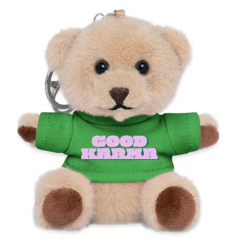 Bon Karma Retro Pop - Porte-clés ourson - vert - Devant