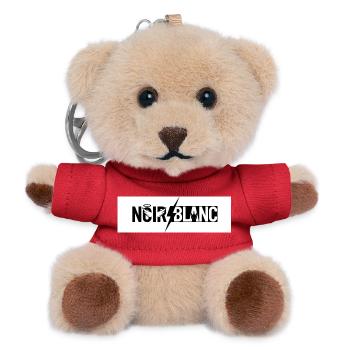 BlackFlash White Graphic – Contrast Logo - Teddy Keyring - red - Front