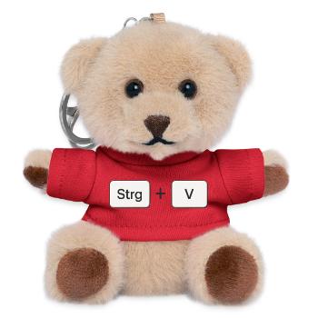 Raccourci, raccourci clavier, combinaison de touches, Ctrl+z - Porte-clés ourson - rouge - Devant