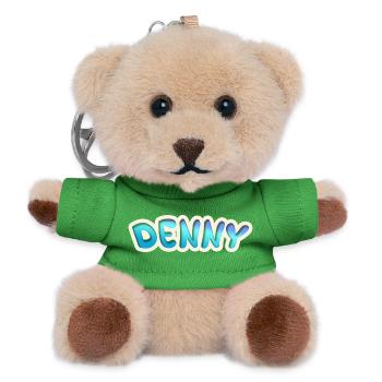 Denny als Job - Teddy Schlüsselanhänger - Grün - Vorne