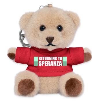 Back to Speranza Funny Gaming Loot - Teddy Keyring - red - Front