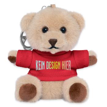 Pas de design ici Chemise drôle qui fait état - Porte-clés ourson - rouge - Devant