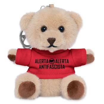 ALERTA ALERTA ANTIFASCISTA black - Teddy Schlüsselanhänger - Rot - Vorne