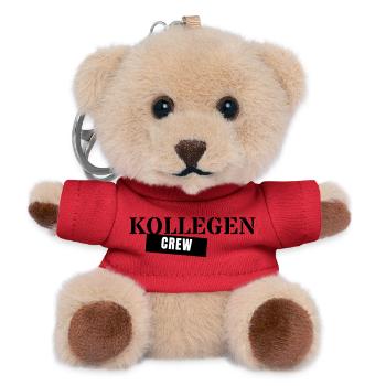 Kollegen Crew - Team Büro Betriebsausflug Firma - Teddy Schlüsselanhänger - Rot - Vorne