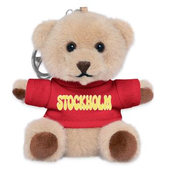 Stockholm Yellow Ball Retro-Tippfehler - Teddy Schlüsselanhänger - Rot - Vorne