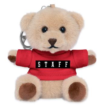 Staff - Teddy Schlüsselanhänger - Rot - Vorne