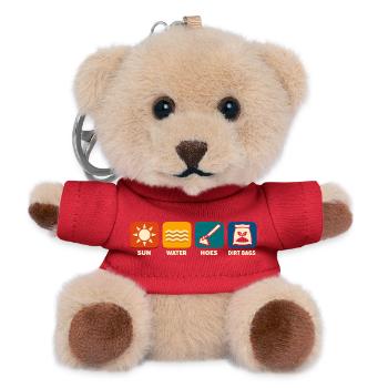 Sun Water Hacking Scrubber Funny Gardening - Teddy Keyring - red - Front