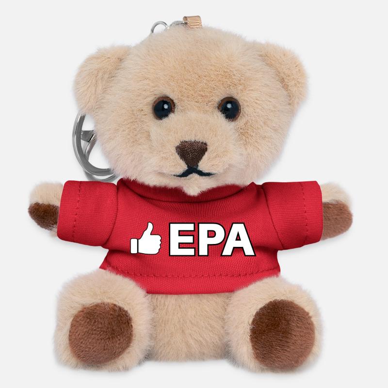 Like icon with EPA text - Teddy Keyring - red