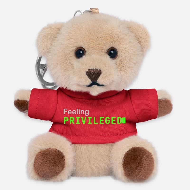Feeling Privileged | Developer mood - Teddy Keyring - red