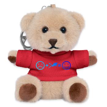 Scuba Diving Geschenkidee für Unterwasserabenteuer - Teddy Schlüsselanhänger - Rot - Vorne