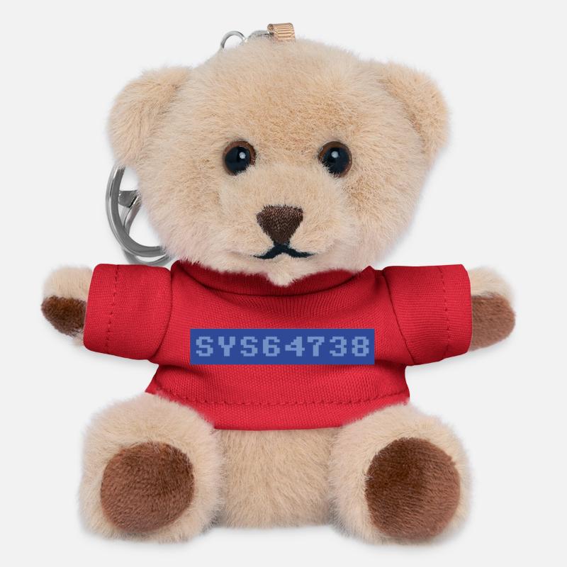 64 : SYS64738 - Porte-clés ourson - rouge