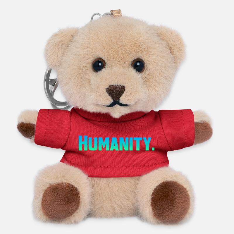 Humanité - Porte-clés ourson - rouge