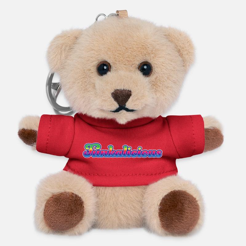 Funkalicious - Teddy Keyring - red