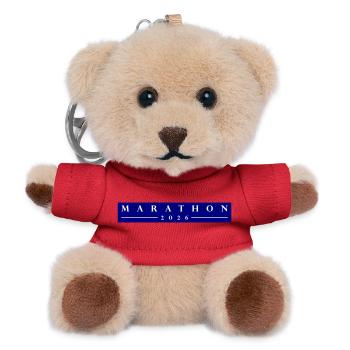 Marathon 2026 - Teddy Schlüsselanhänger - Rot - Vorne